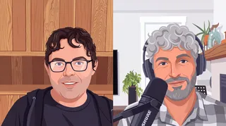 Matt Klein and David Crawshaw chatting