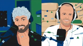 Matt and Hemant Garg chatting