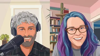 Matt Klein and Charity Majors chatting
